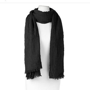 Samantha Brown To-Go Frayed Edge Convertible Scarf Blanket